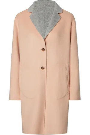 Tommy Hilfiger Coat - ALISON REV DF WOOL BLEND COAT pink