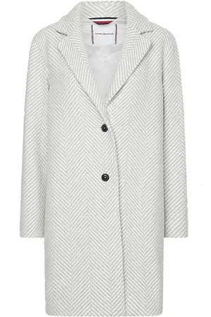 Tommy Hilfiger Coat - HERRINGBONE SB COAT grey