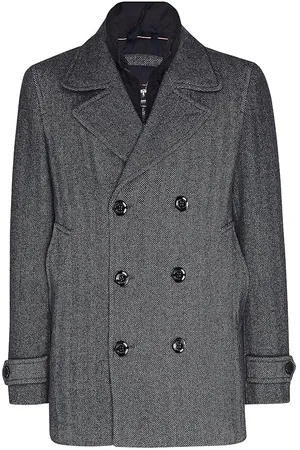 Tommy Hilfiger Coat - PADDED PEACOAT grey