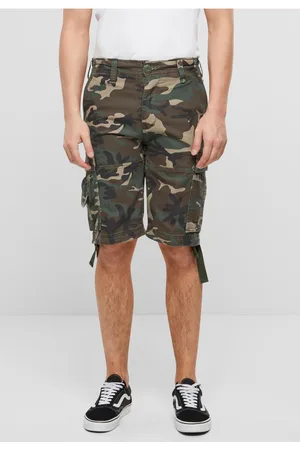 Brandit Pánské kraťasy Vintage Cargo olivové/maskáčové