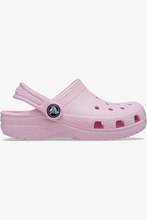 Crocs Světle růžové holčičí pantofle