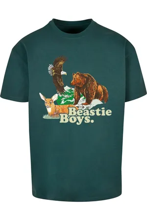 Merchcode Pánské tričko Beastie Boys Animal zelené