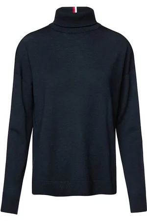 Tommy Hilfiger Sweater - JAKAYLA HIGH-NK SWTR black