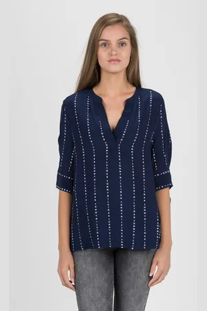 Tommy Hilfiger Blouse - FALLEEN BLOUSE 3/4 SLV dark blue
