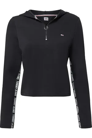 Tommy Hilfiger Tommy Jeans Sweatshirt - TJW SLIM TAPE HOODIE LS black