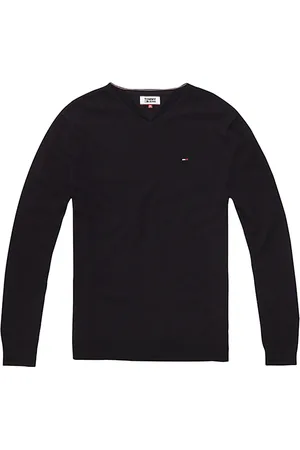 Tommy Hilfiger Tommy Jeans Sweater - TJM ORIGINAL V NECK SWEATER black