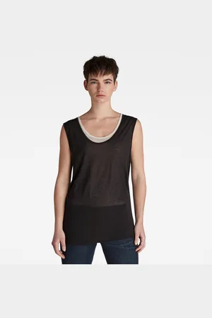 G-Star G-STAR Tank top - Sheer double layer top transparent