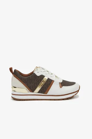 Michael Kors Bílo-hnědé dámské tenisky - Dámské