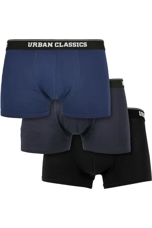 Urban classics Organické boxerky 3-balení tmavě modré+námořnické+černé