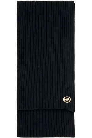 Michael Kors Scarf - PATCH Rib Scarf - Black