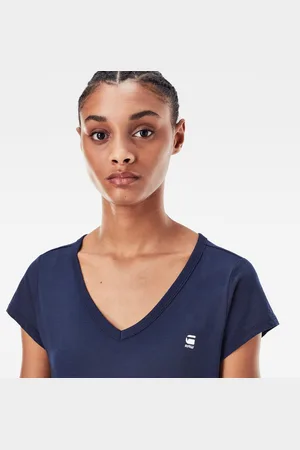 G-Star T-shirt - G-STAR Eyben slim r t wmn ss dark blue