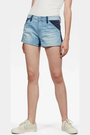 G-Star Shorts - G-STAR Faeroes Zip Mid bf Short Wmn Blue