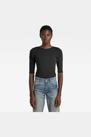 G-Star G-STAR T-Shirt - Slim Rib Boat 1\2 sl black