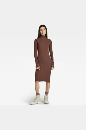 G-Star G-STAR Dress - Rib slim dress wmn brown