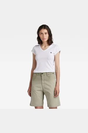 G-Star G-STAR T-shirt - Eyben slim v t wmn s\s white