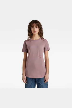 G-Star G-STAR T-shirt - Mysid long slim logo r t wmn purple