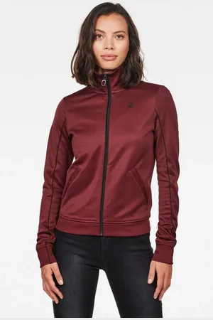 G-Star G-STAR Sweatshirt - Lanc slim tracktop sw wmn l\s burgundy