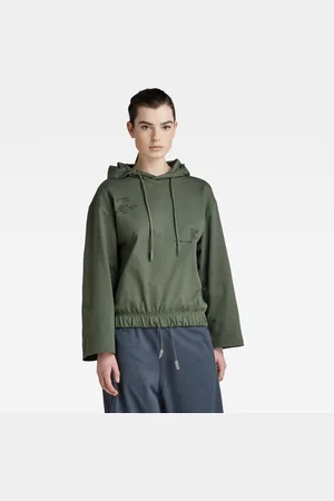 G-Star G-STAR Sweatshirt - Text print hdd loose sw wmn green