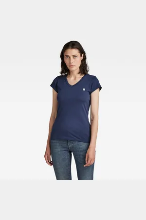 G-Star G-STAR T-shirt - Eyben slim v t wmn s\s blue