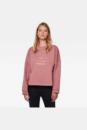 G-Star G-STAR Sweatshirt - Graphic text relaxed r sw wmn l\s pink
