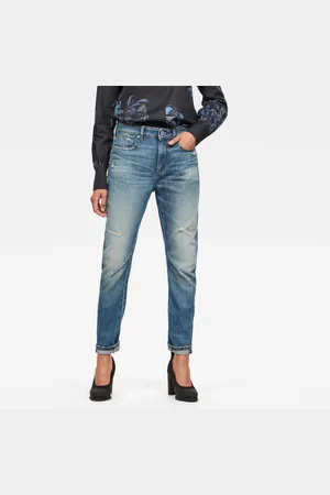G-Star Jeans - G-STAR Arc 2.0 3d Mid Boyfriend wmn blue-cream