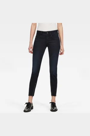 G-Star G-STAR Jeans - Lynn 2-Zip Mid Skinny Ankle Wmn Black-Blue