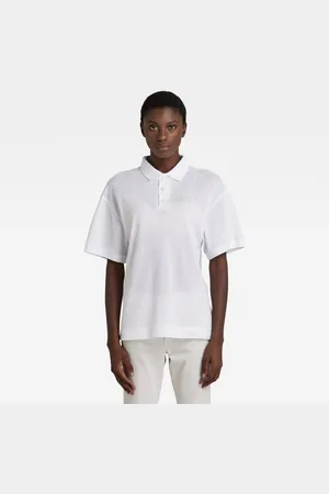G-Star G-STAR Polo T-shirt - Mesh loose polo white