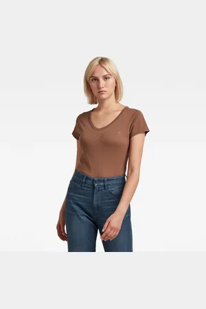 G-Star G-STAR T-shirt - Eyben slim in t wmn s\s from brown