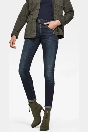 G-Star Jeans - G-STAR Lynn Zipper Mid Skinny Wmn Steel-Blue