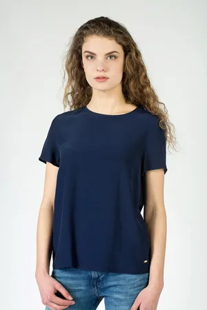 Tommy Hilfiger Top - AVRIL TOP SS blue