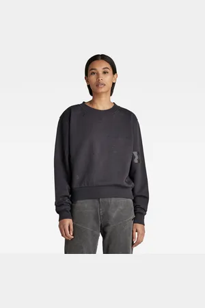 G-Star G-STAR Sweatshirt - Multi gr cropped loose sw wmn black