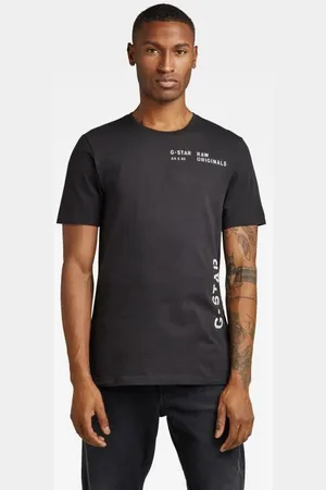 G-Star G-STAR T-shirt - Multi stencil gr slim r t black