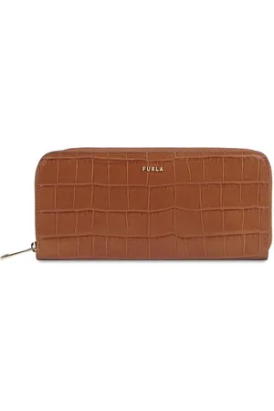Furla Wallet - BABYLON Extra Large Zip Around Wallet brown