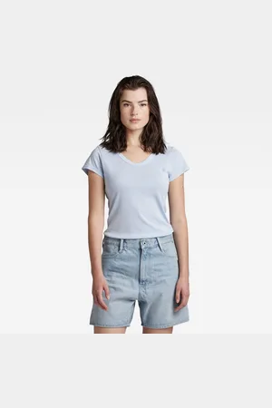G-Star G-STAR T-shirt - Eyben slim v t wmn s\s blue