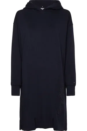Tommy Hilfiger Dress - RLX INTERLOCK SHORT HOODIE DRESS blue