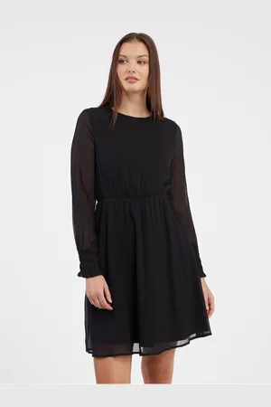 VERO MODA Černé dámské šaty Milla - Dámské
