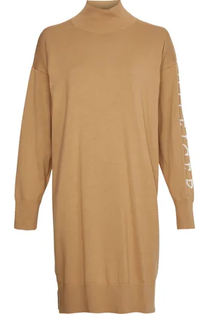 Tommy Hilfiger Dress - COTTON GRAPHIC M-NK brown
