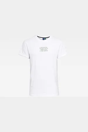 G-Star G-STAR T-shirt - Chest text graphic r t white