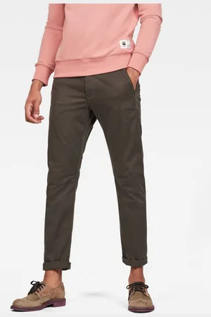 G-Star Pants - G-STAR Vetar slim chino dark olive