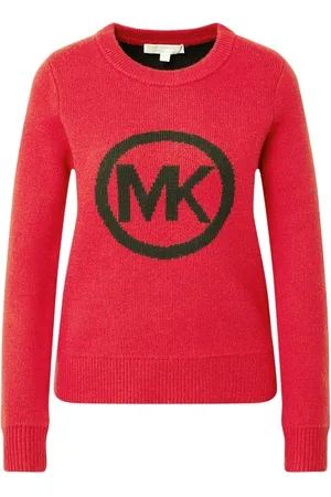 Michael Kors Sweater - MK METALLIC SWEATER red