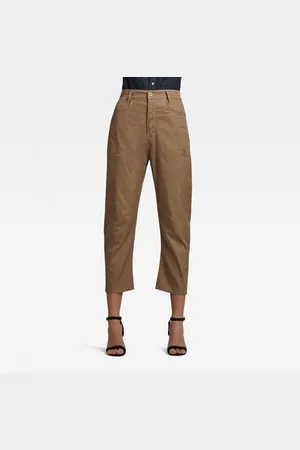 G-Star G-STAR Pants - C-staq 3d boyfriend crop wmn brown