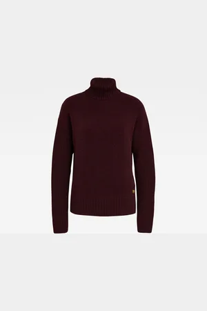 G-Star G-STAR Sweater - Addir roll loose knit wmn l\s burgundy