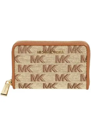 Michael Kors Wallet - JET SET SM ZA CARD CASE brown