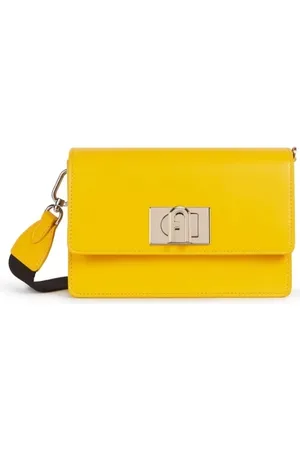 Furla Handbag - 1927 SOFT MINI CROSSBODY 20 - VITELLO ROMA+NASTRO LOGATO-PO yellow
