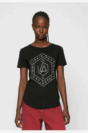 Merchcode Dámské tričko Linkin Park OML Fit černé