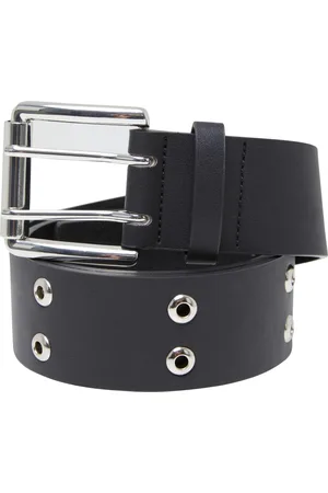 Urban classics Pásek Double Eyelet PU Belt černý