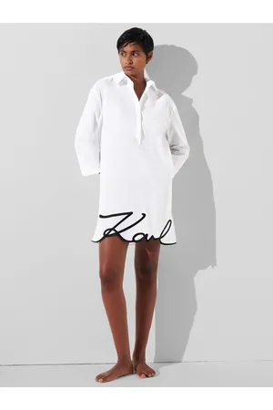 Karl Lagerfeld Bílé dámské šaty Karl DNA Signature