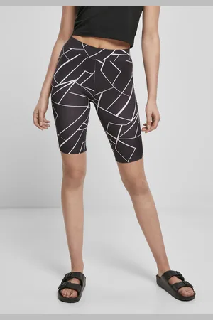 Urban classics Dámské kraťasy AOP Cycle Shorts geometrické černé