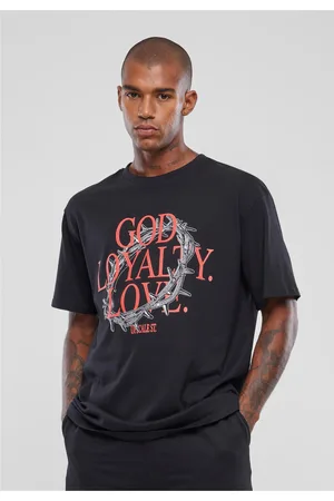 Mister Tee Pánské tričko God Loyalty Love Oversize černé