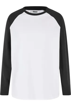 Urban classics Chlapecké triko s dlouhým rukávem Organic Oversized bílo/černé